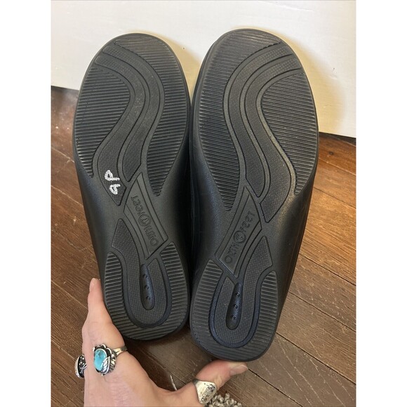 Orthofeet "Louise" 736 Black Womens 8.5B Slip On Knit Orthopedic Shoes Sneaker - Picture 7 of 9